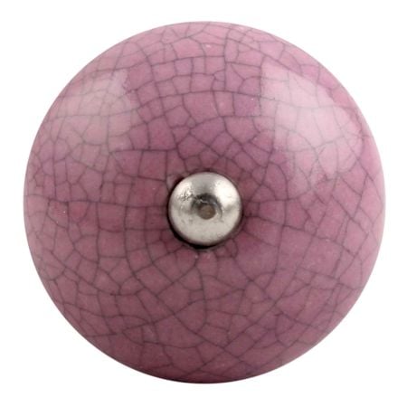 Light Purple Crackle Ceramic Wine Stopper 